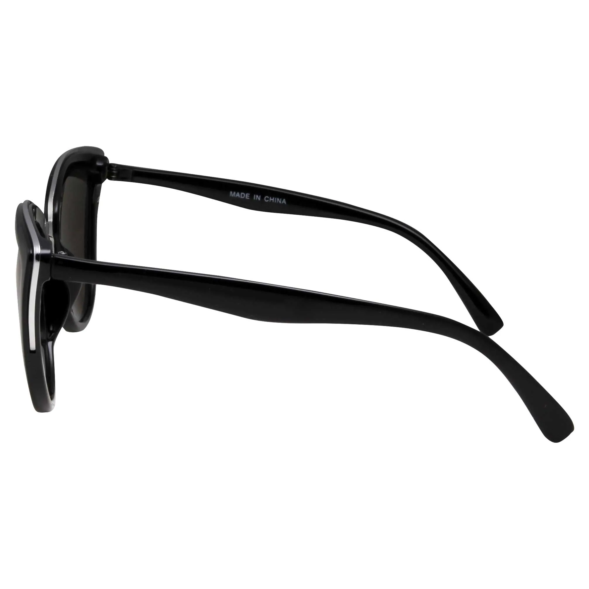 grinderPUNCH Womens Flash Color Mirror Lens Oversized Cat Eye Sunglasses