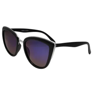 grinderPUNCH Womens Flash Color Mirror Lens Oversized Cat Eye Sunglasses