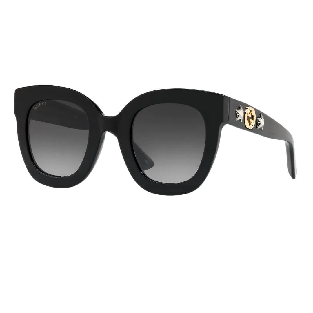 Gucci GG0208S 001 Women’s Sunglasses - Black Frame, Grey Gradient Lenses