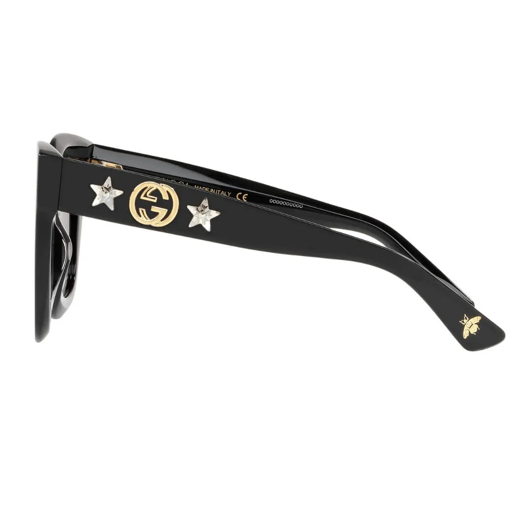 Gucci GG0208S 001 Women’s Sunglasses - Black Frame, Grey Gradient Lenses