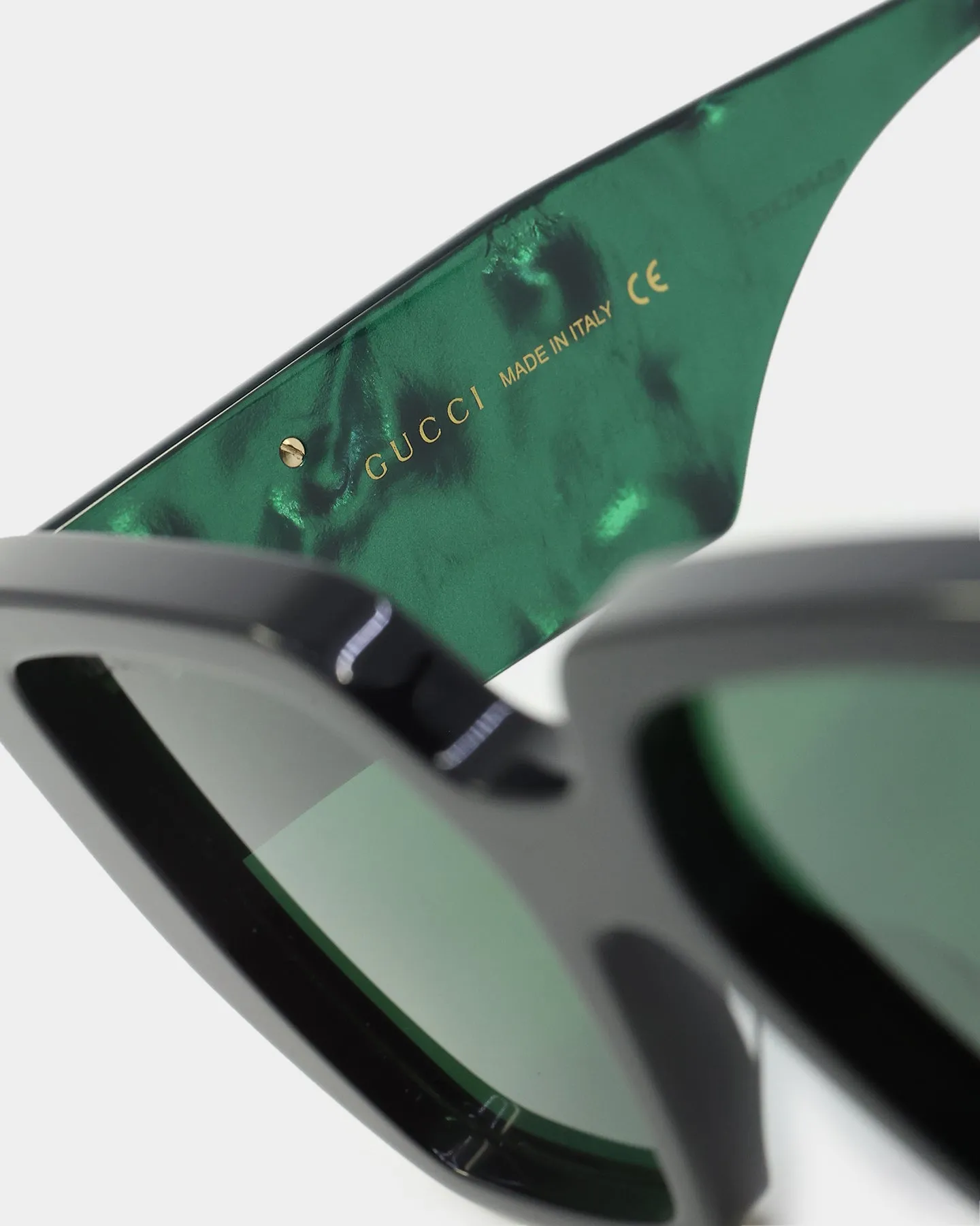 Gucci GG0956S-001 54 Sunglasses Black/Green