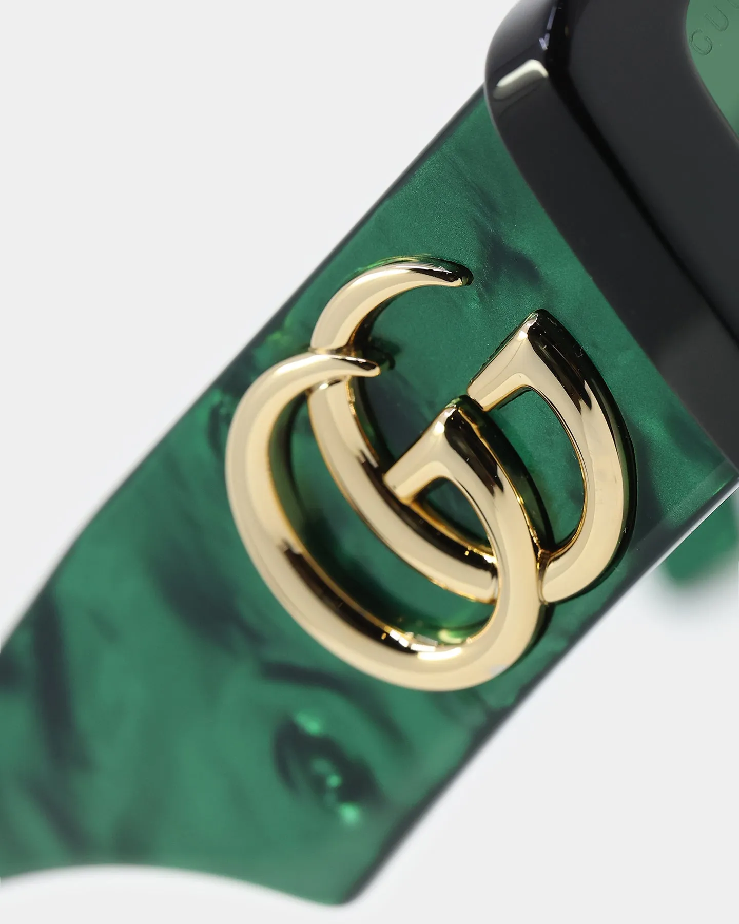Gucci GG0956S-001 54 Sunglasses Black/Green