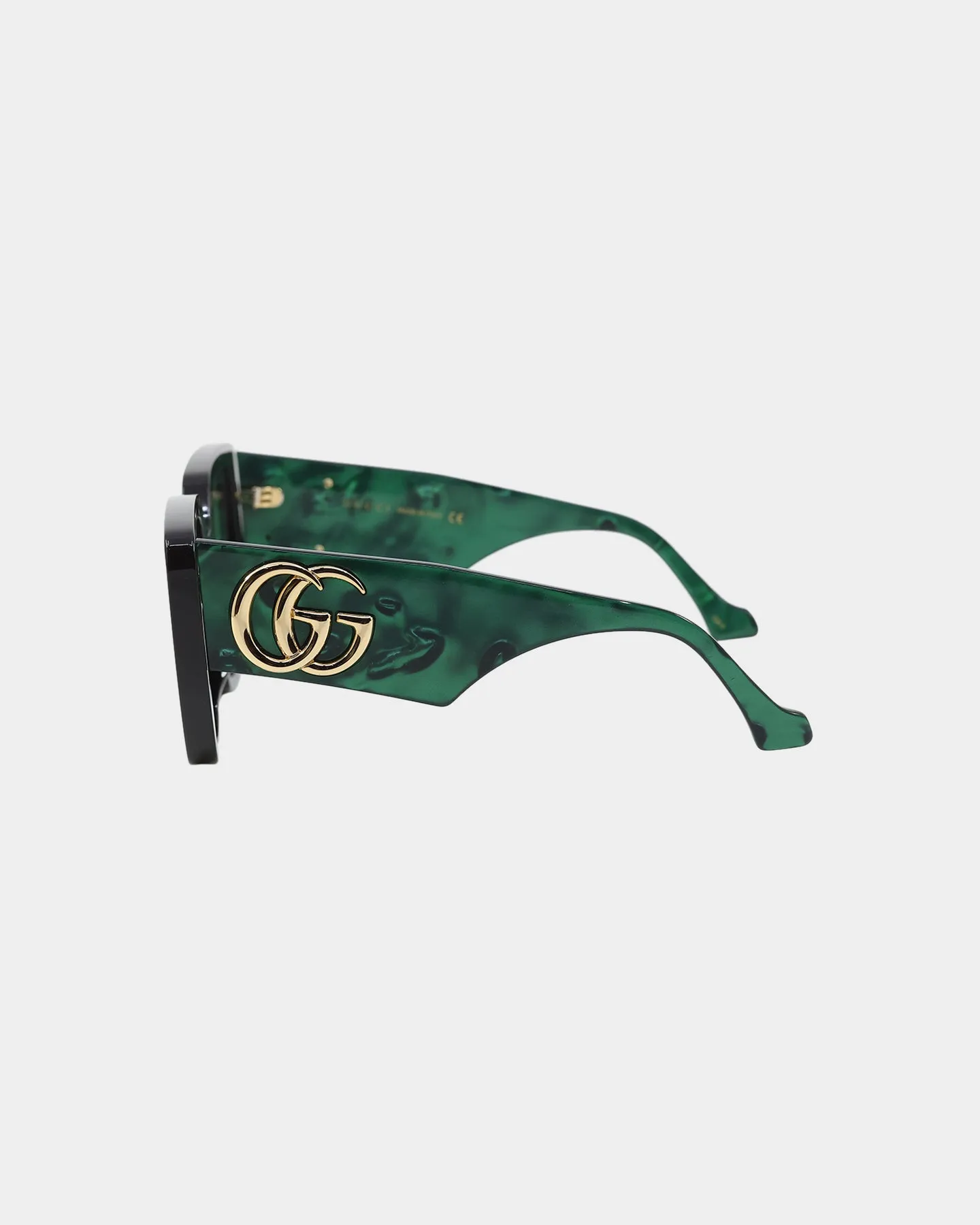 Gucci GG0956S-001 54 Sunglasses Black/Green