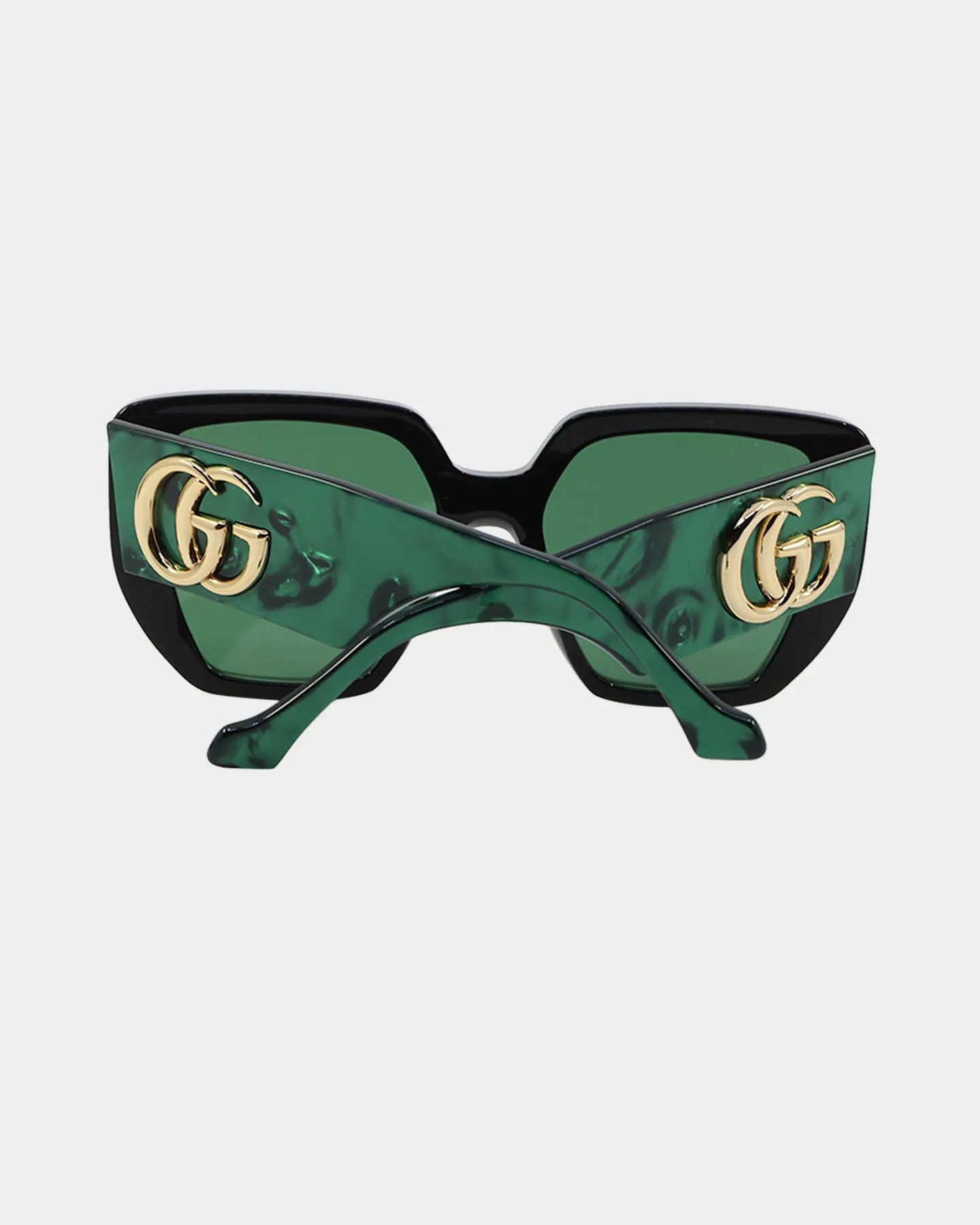 Gucci GG0956S-001 54 Sunglasses Black/Green