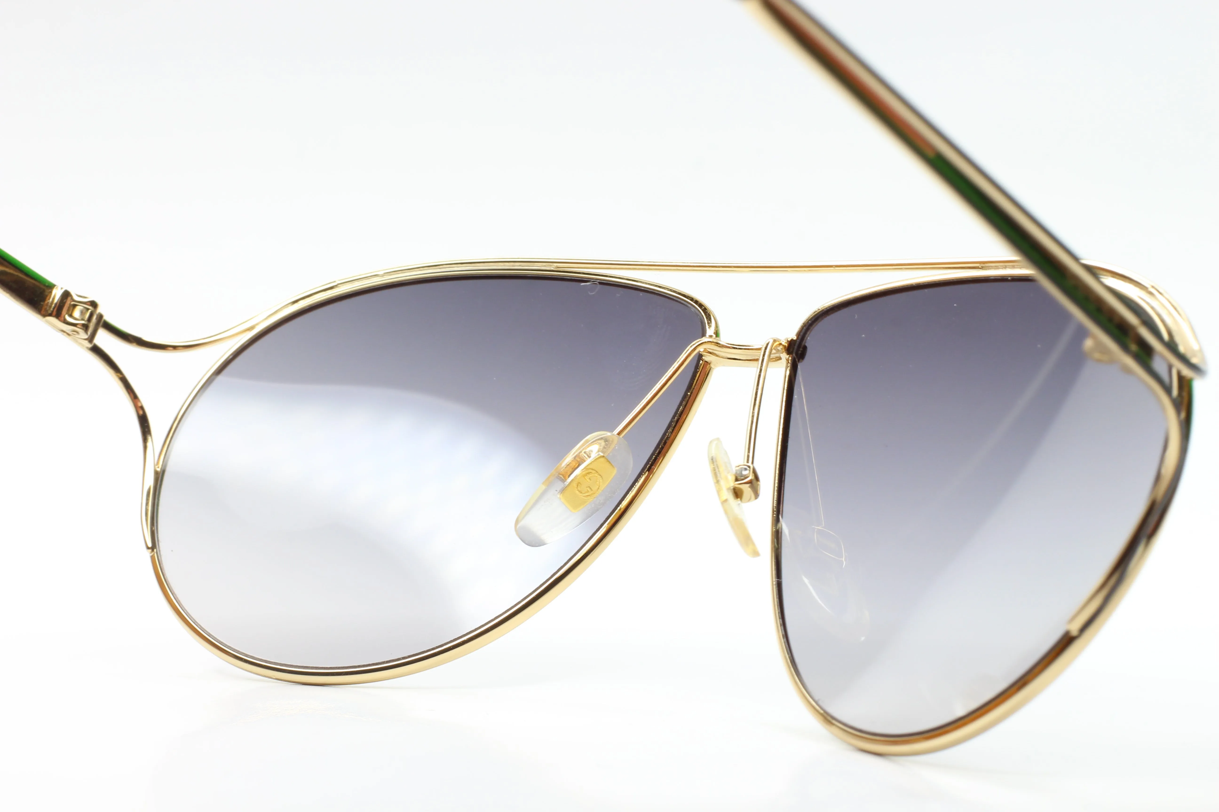Gucci GG4216S KSYEU Gold Aviator Italy Luxury Sunglasses