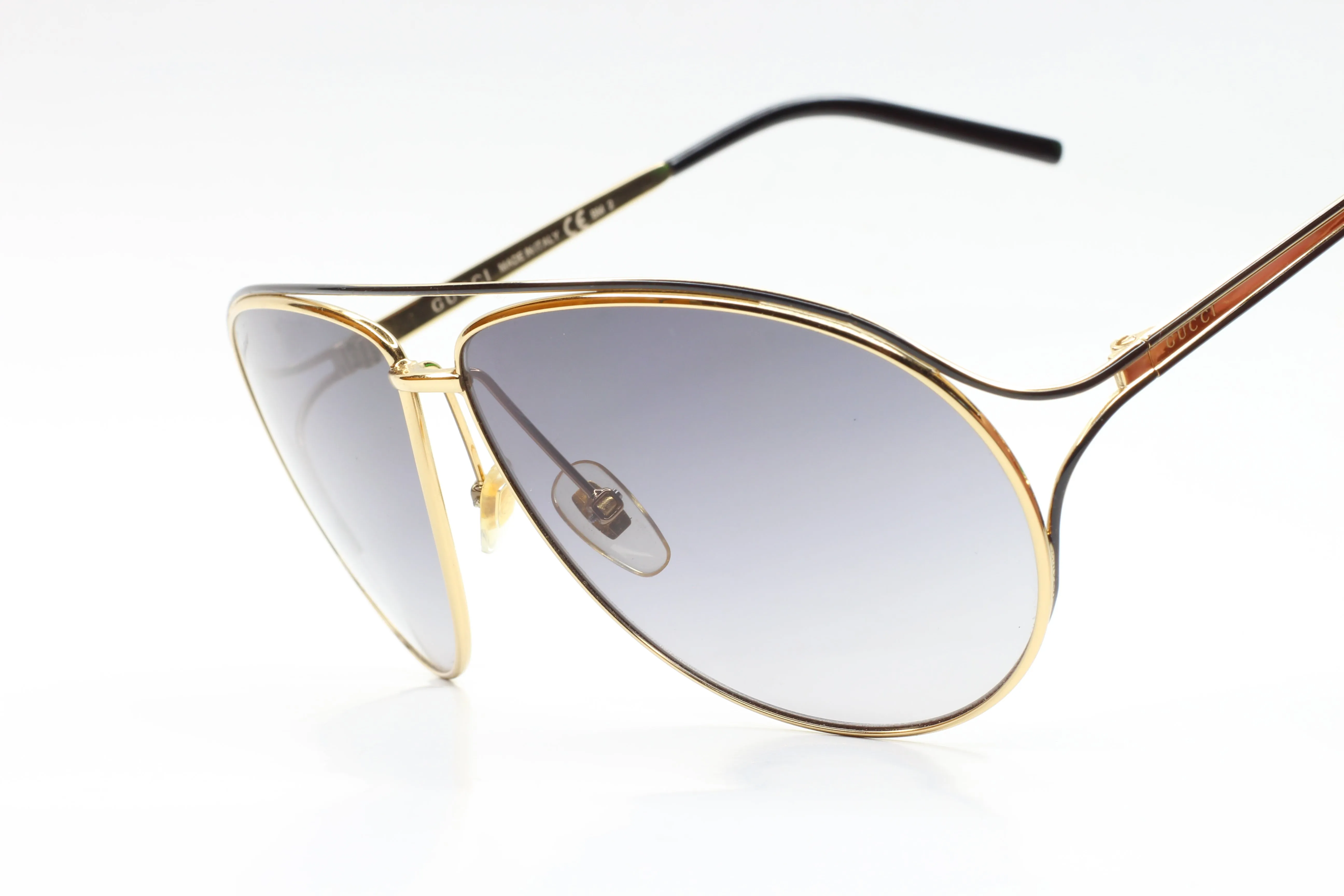 Gucci GG4216S KSYEU Gold Aviator Italy Luxury Sunglasses