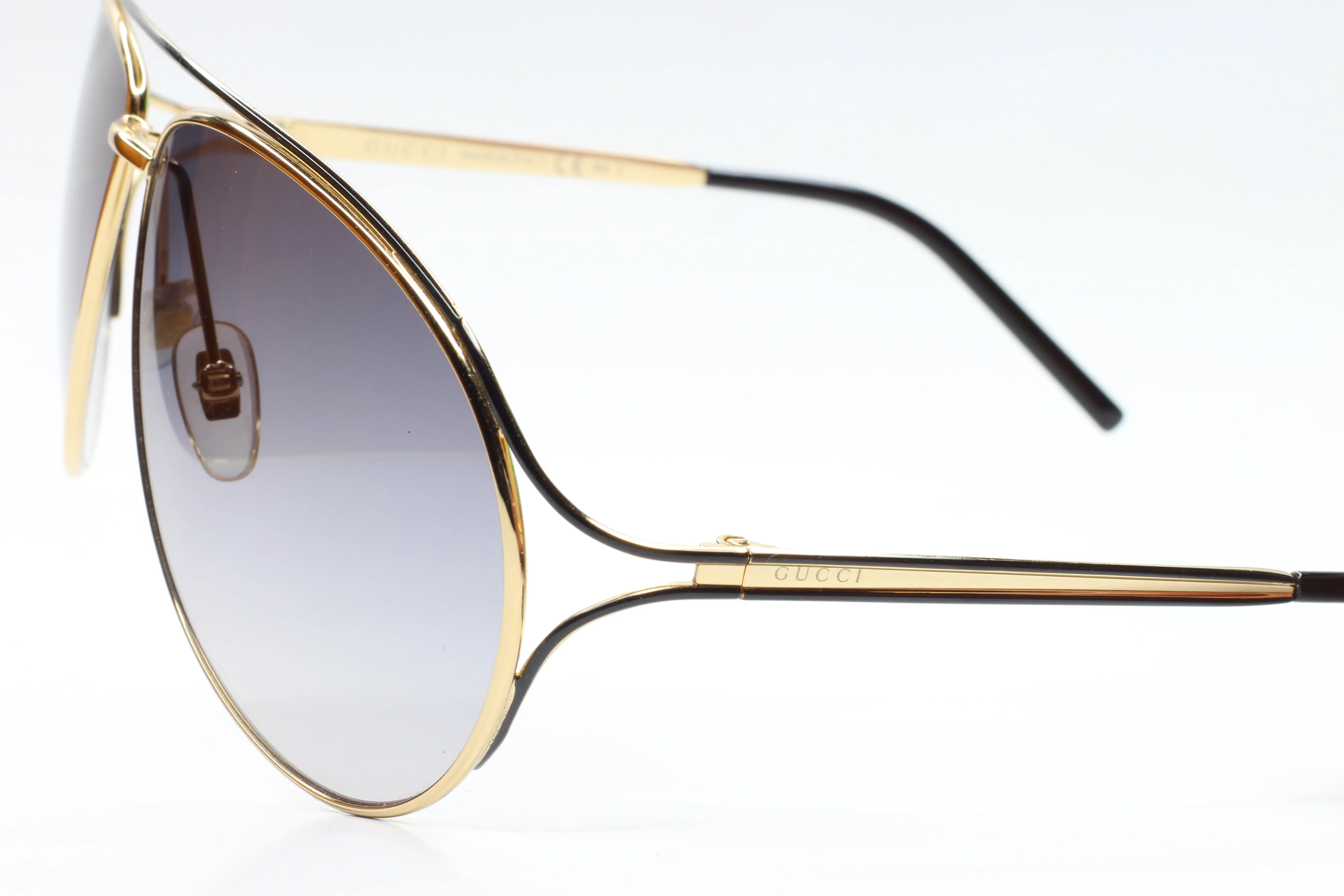 Gucci GG4216S KSYEU Gold Aviator Italy Luxury Sunglasses