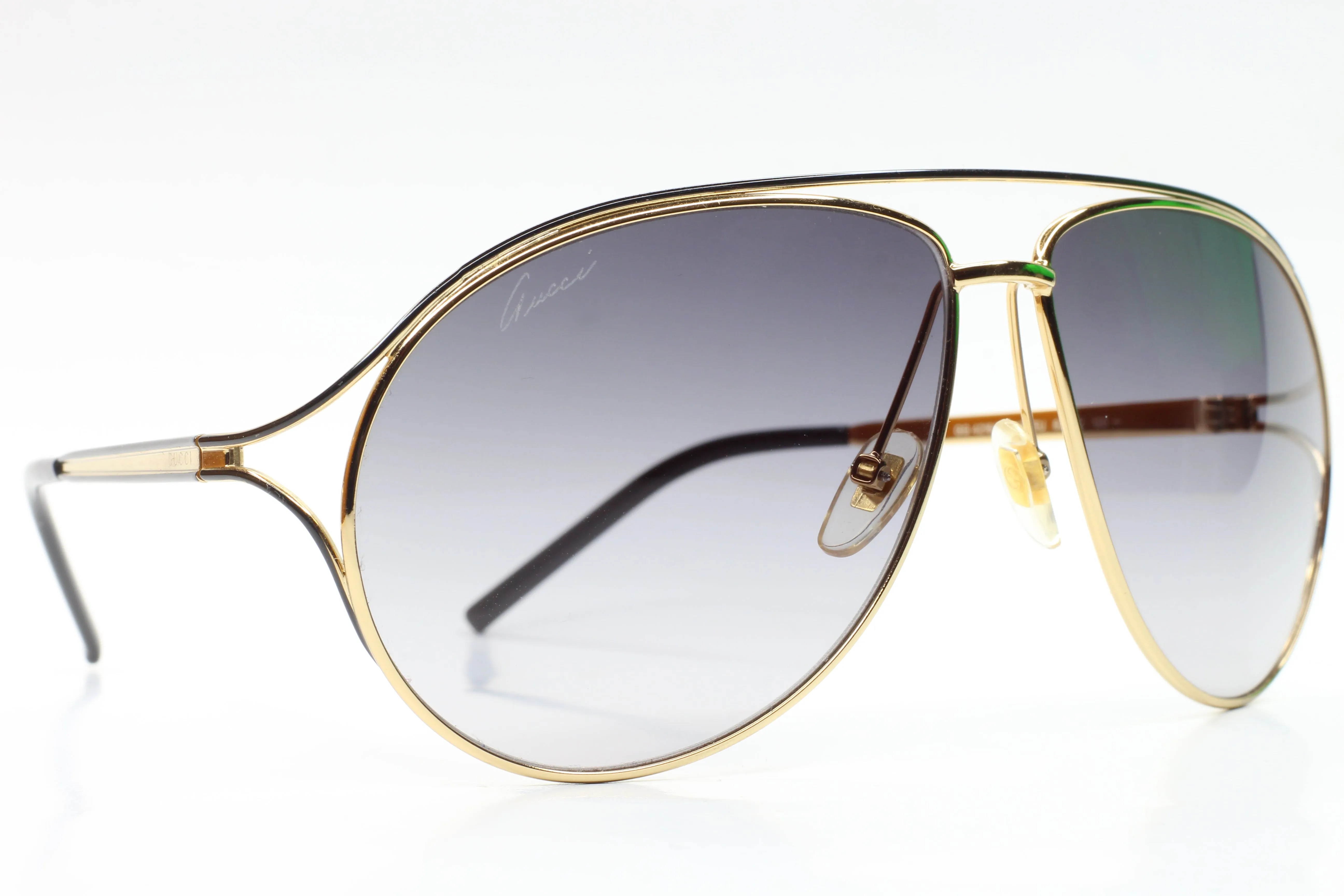 Gucci GG4216S KSYEU Gold Aviator Italy Luxury Sunglasses