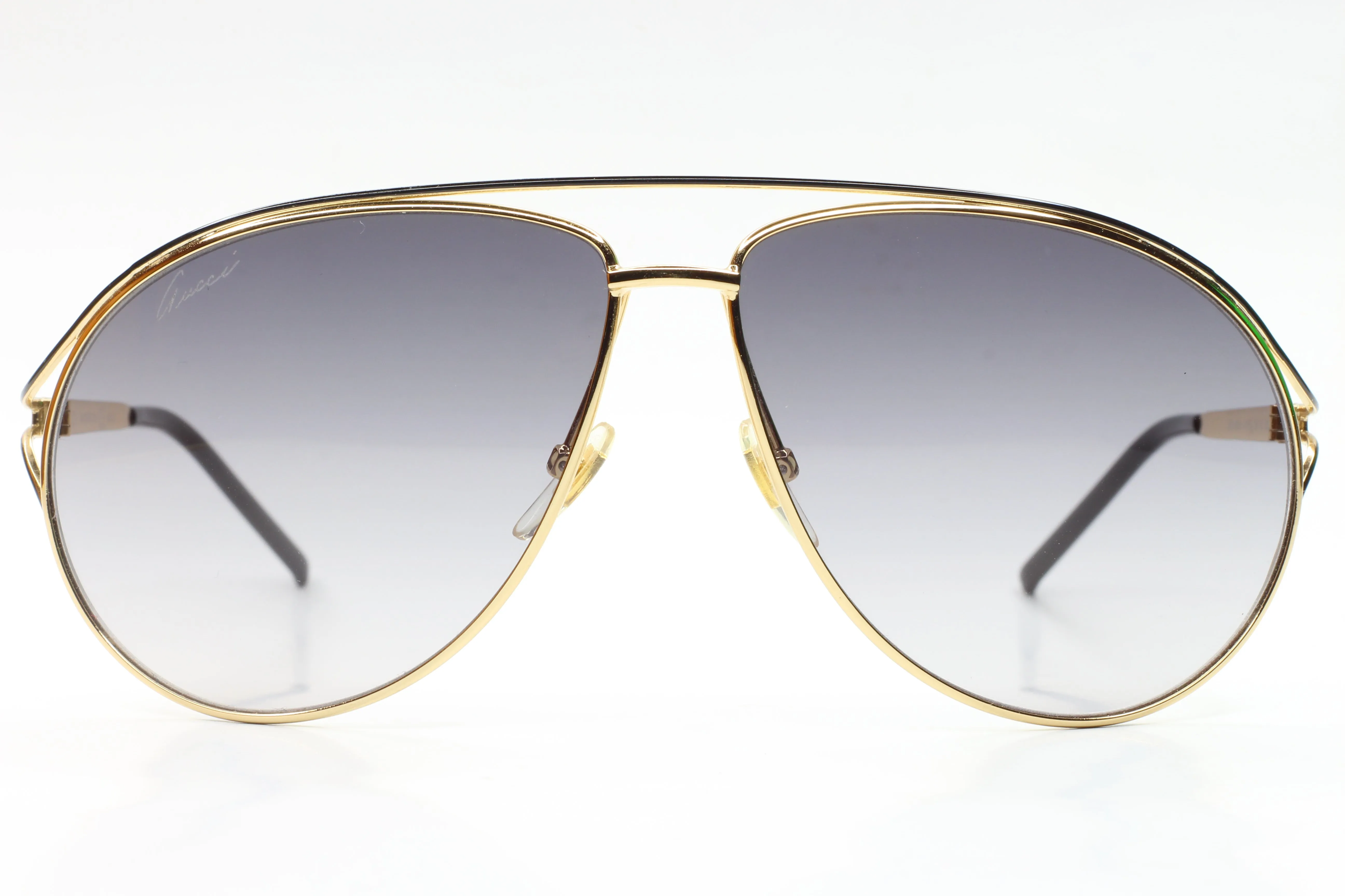 Gucci GG4216S KSYEU Gold Aviator Italy Luxury Sunglasses