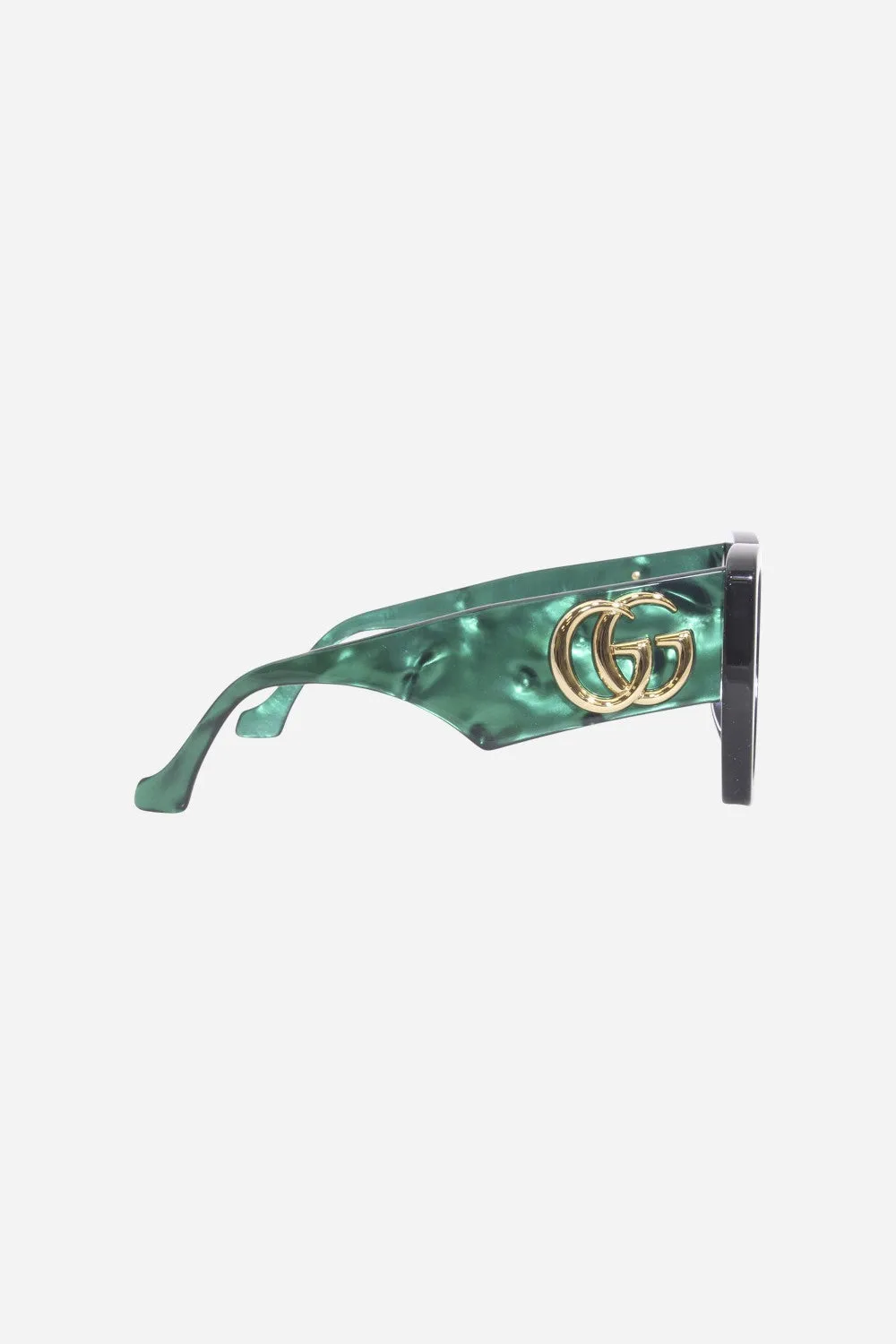 Gucci Green Square Sunglasses - Gg0956s-001 54