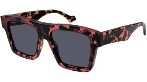 Gucci Tortoise Square Frame Sunglasses Havana/Grey