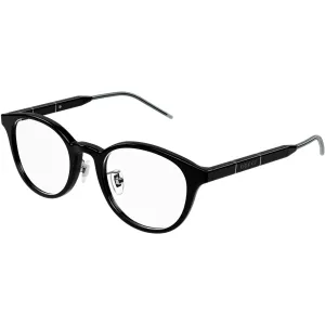 Gucci Unisex Eyeglasses - Black Acetate Oval Shape Frame Demo Lens | GG1229OJ 001
