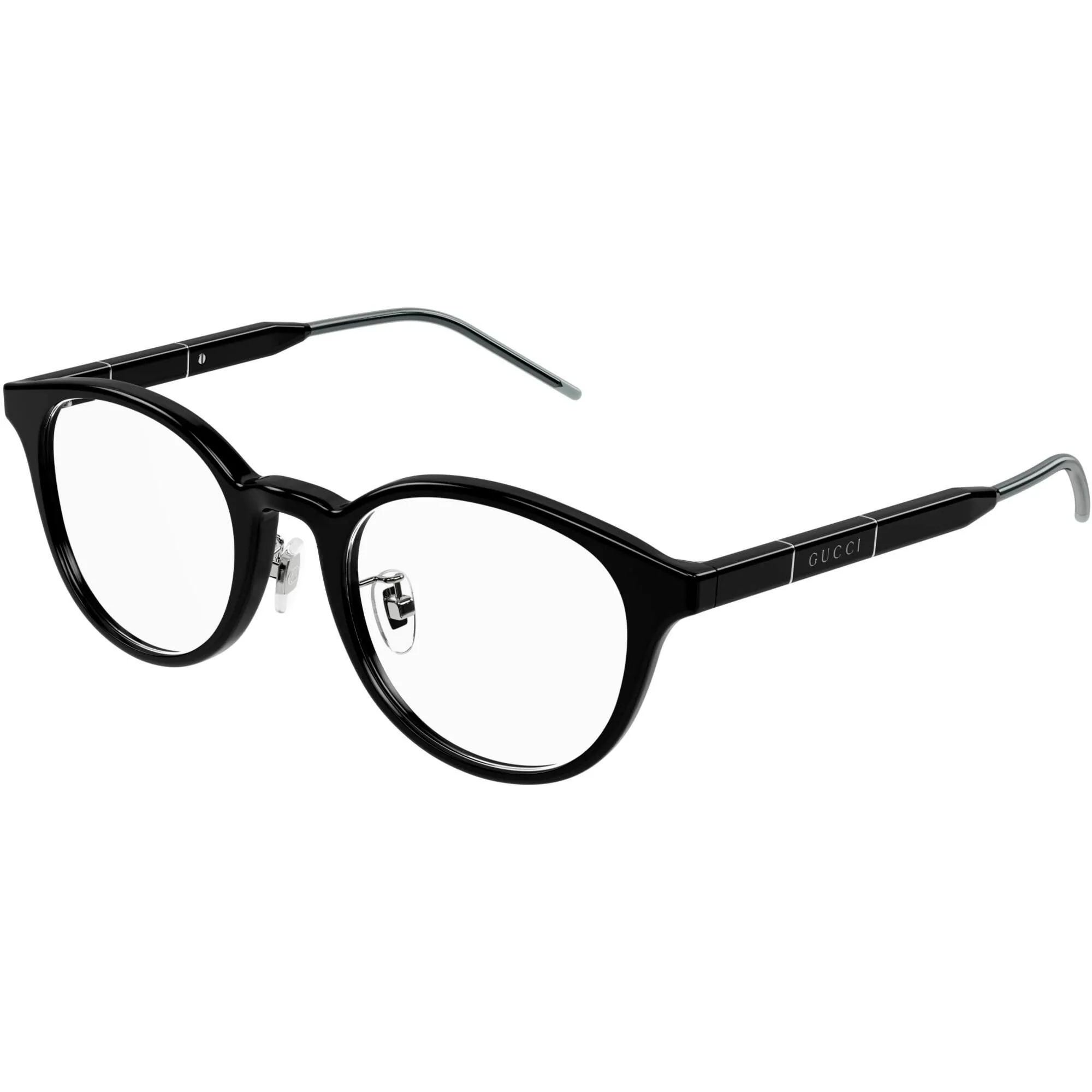 Gucci Unisex Eyeglasses - Black Acetate Oval Shape Frame Demo Lens | GG1229OJ 001