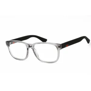 Gucci Unisex Eyeglasses - Grey Plastic Rectangular Shape Full Rim Frame | GG0011O 007
