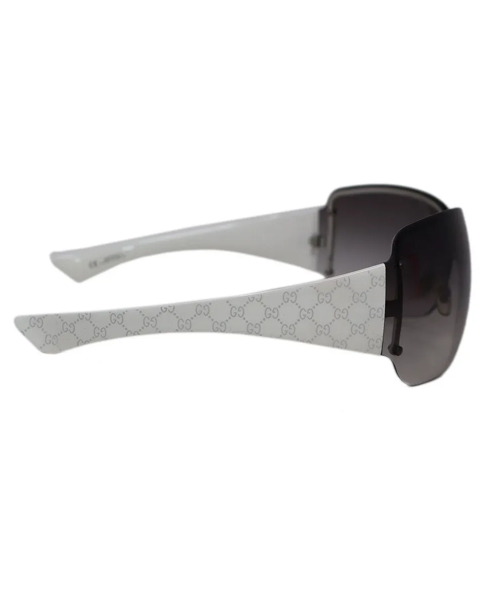 Gucci White & Grey Sunglasses