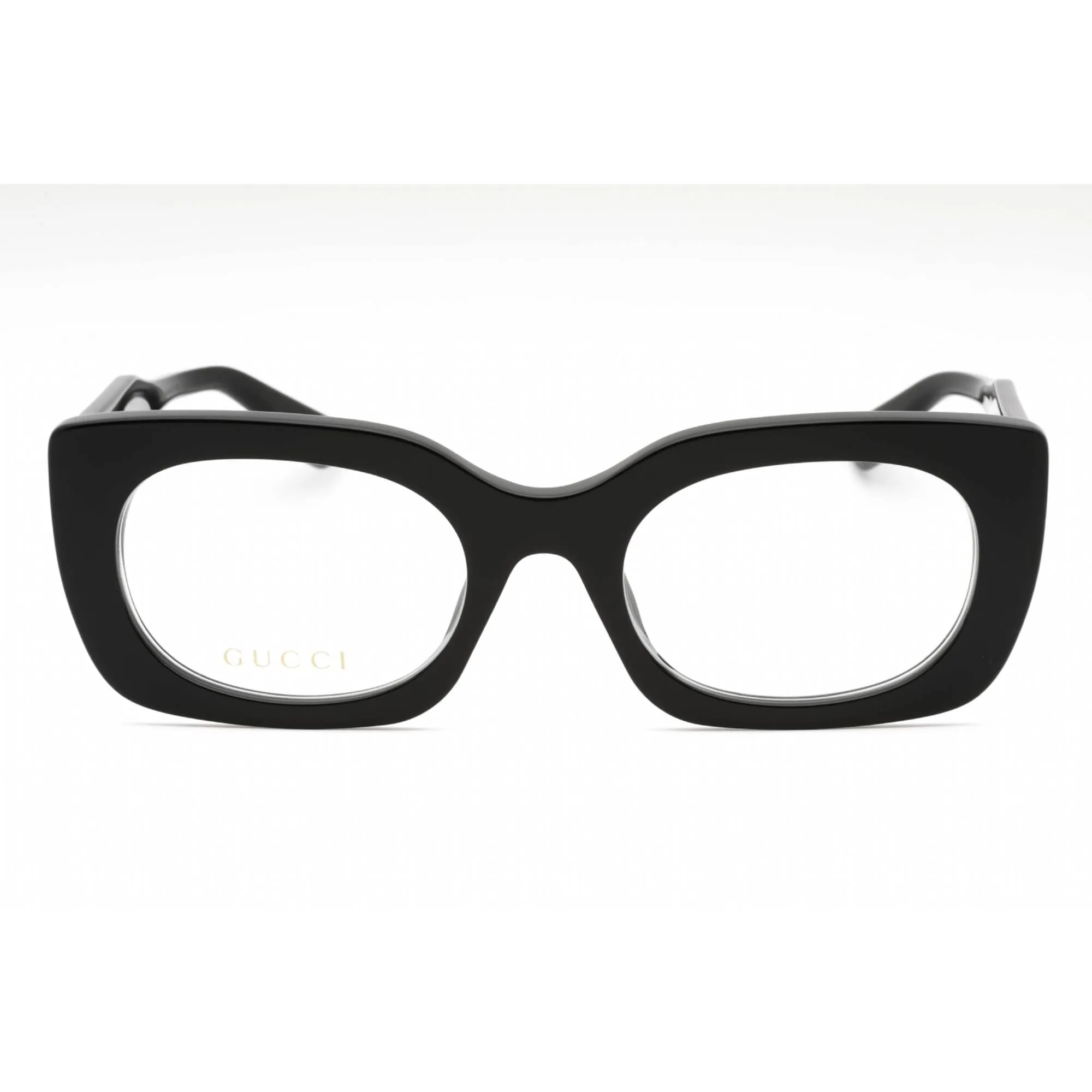 Gucci Women's Eyeglasses - Black Plastic Rectangular Full Rim Frame | GG1154O 001