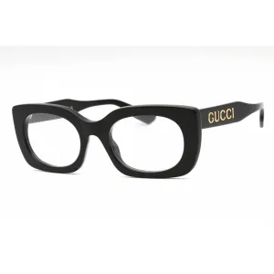 Gucci Women's Eyeglasses - Black Plastic Rectangular Full Rim Frame | GG1154O 001