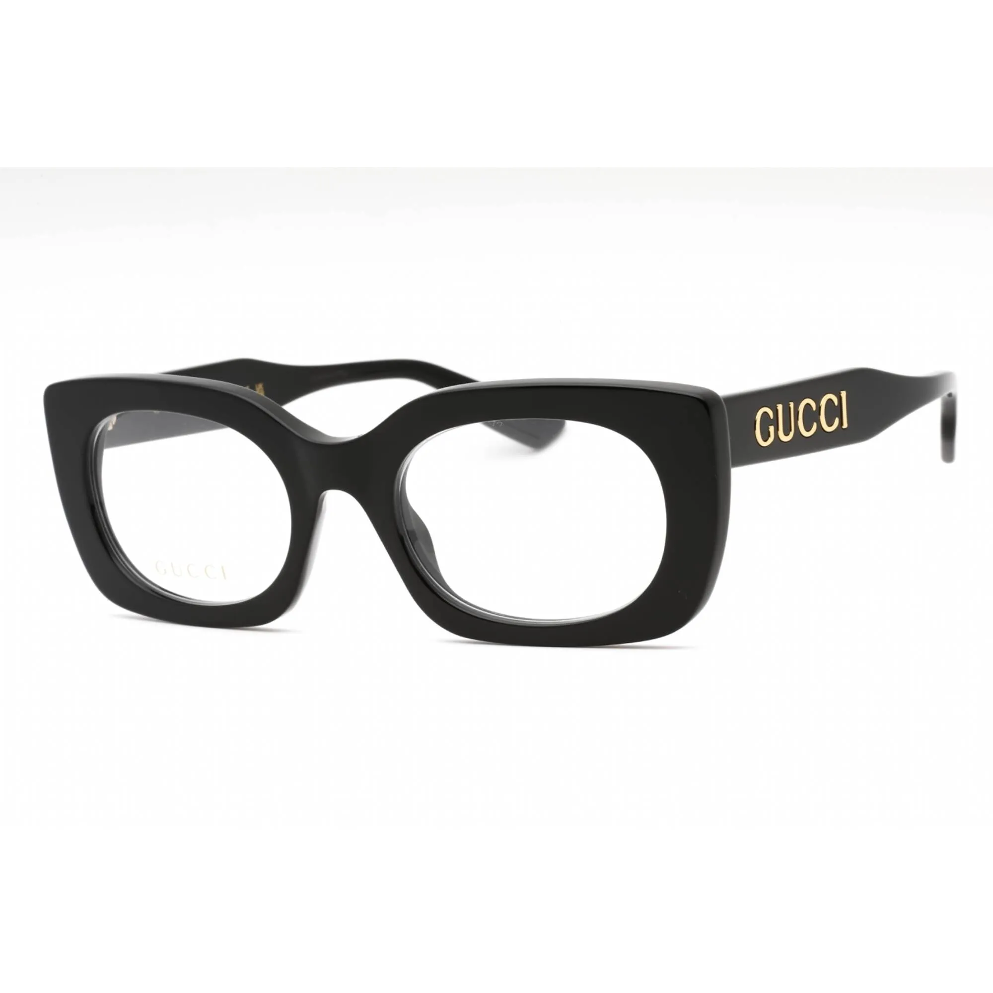 Gucci Women's Eyeglasses - Black Plastic Rectangular Full Rim Frame | GG1154O 001