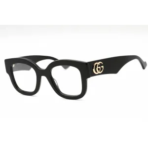 Gucci Women's Eyeglasses - Black Plastic Square Shape Frame Clear Lens | GG1423O 001