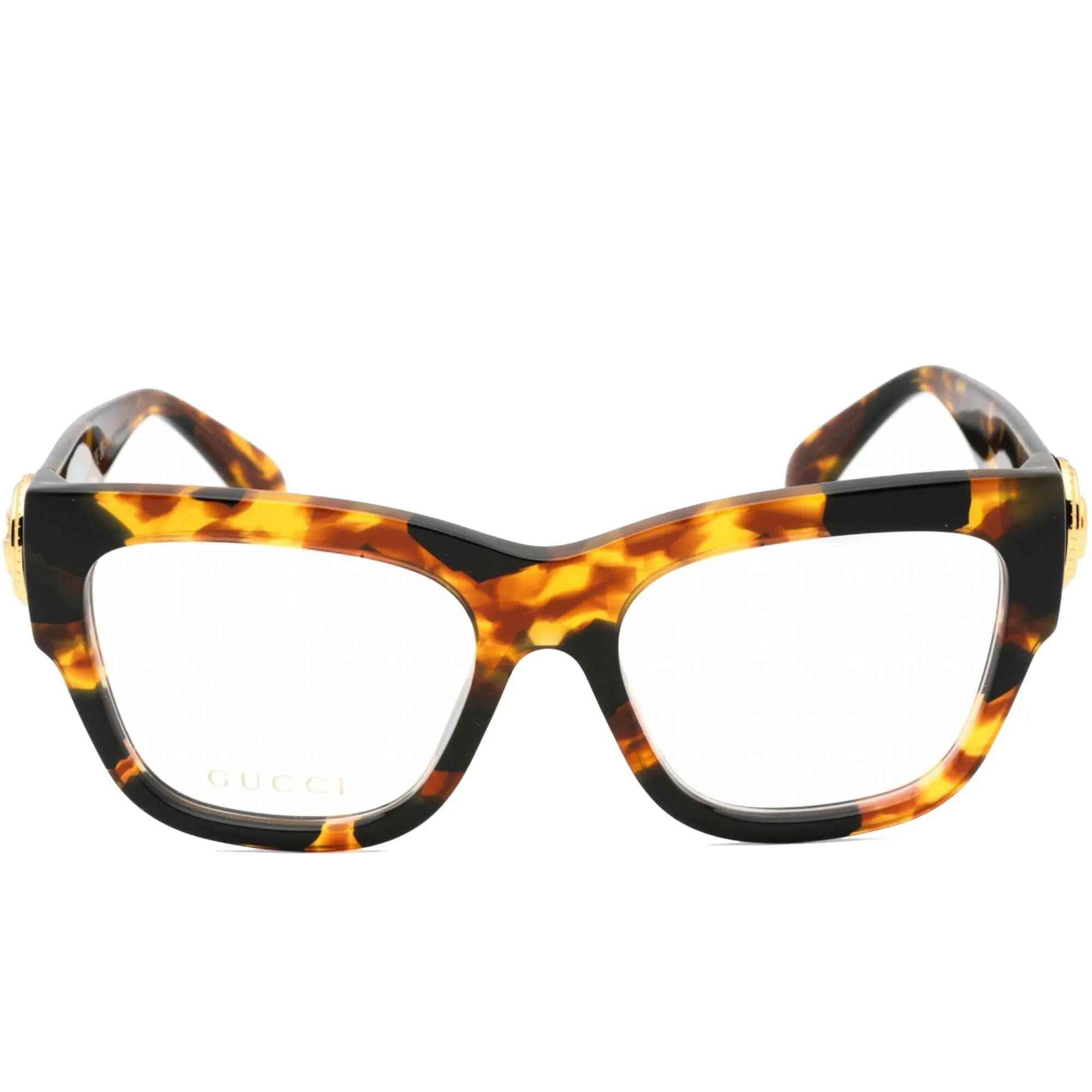 Gucci Women's Eyeglasses - Havana Cat Eye Full Rim Plastic Frame | GG1410O 002