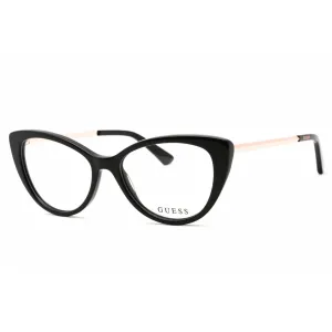 Guess Women's Eyeglasses - Full Rim Cat Eye Shiny Black Plastic Frame | GU2929 001