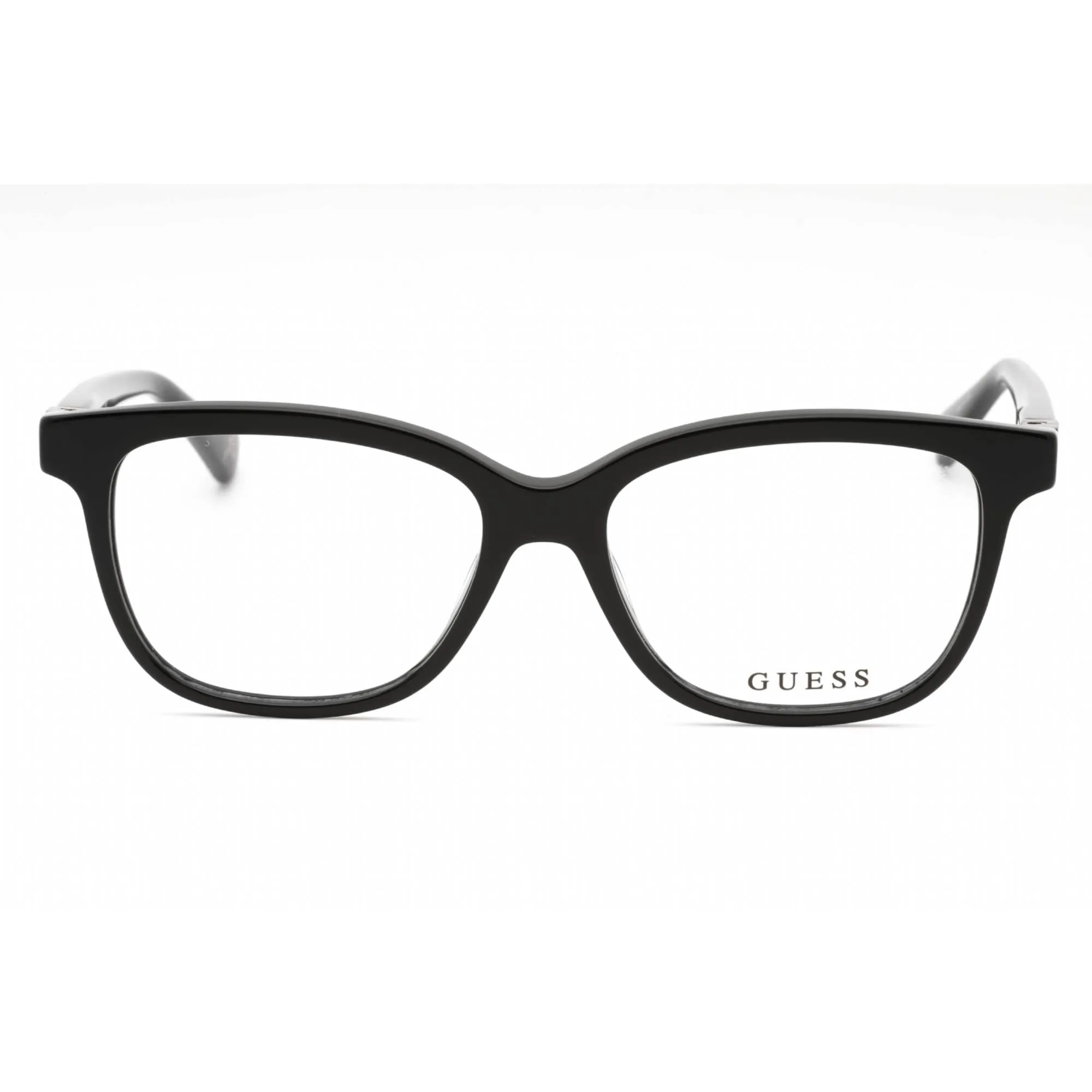 Guess Women's Eyeglasses - Shiny Black Plastic Cat Eye Full Rim Frame | GU5220 001
