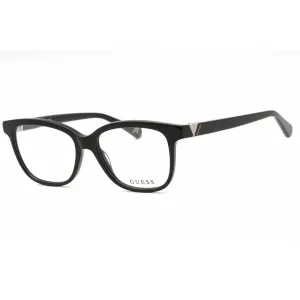 Guess Women's Eyeglasses - Shiny Black Plastic Cat Eye Full Rim Frame | GU5220 001