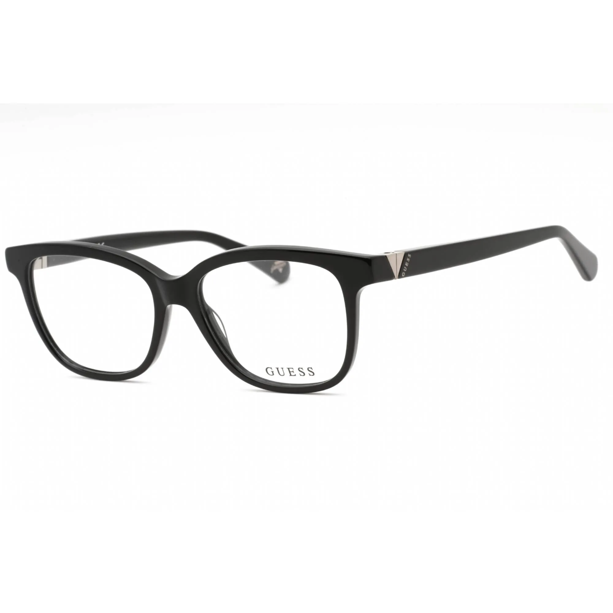 Guess Women's Eyeglasses - Shiny Black Plastic Cat Eye Full Rim Frame | GU5220 001