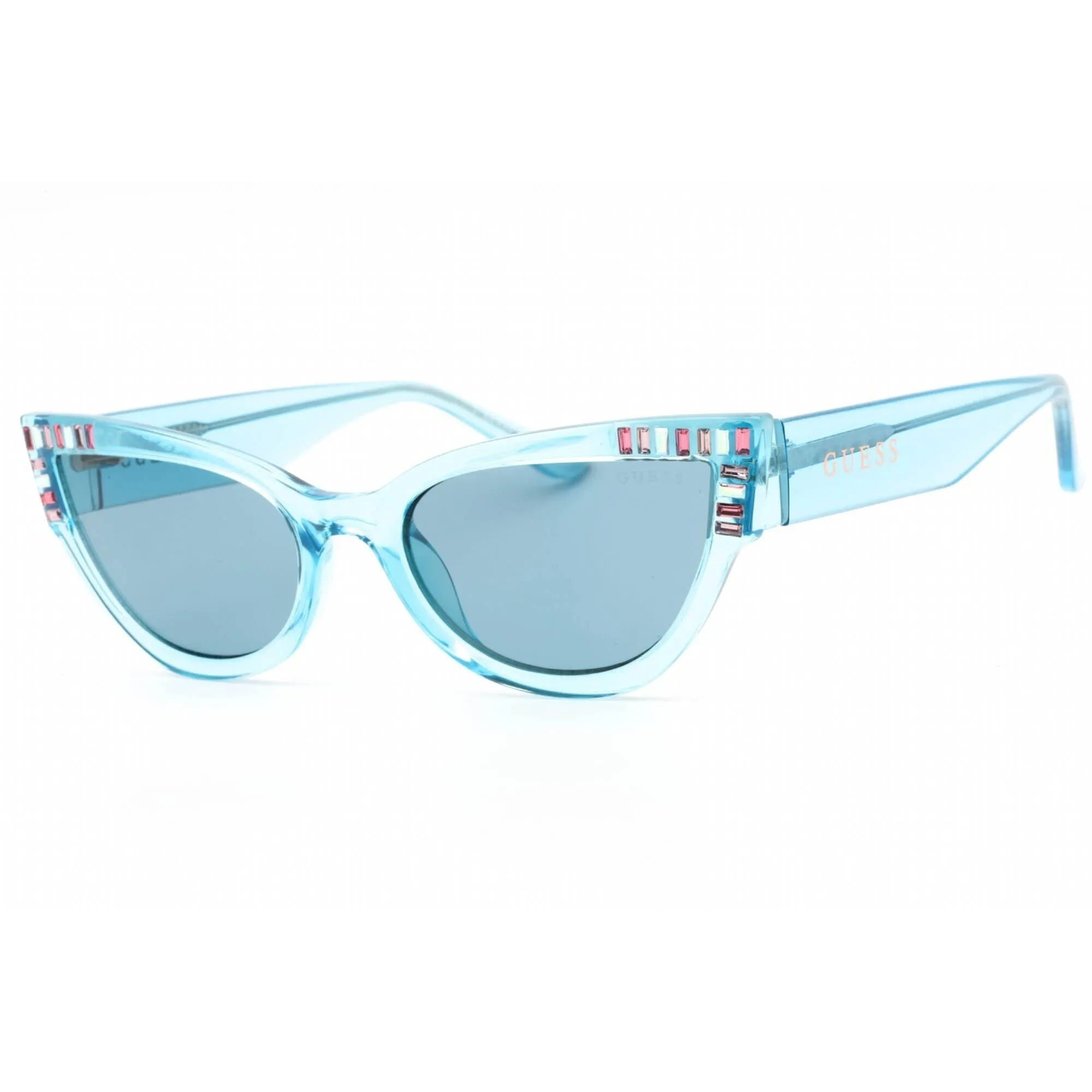 Guess Women's Sunglasses - Blue Lens Turquoise/Other Cat Eye Shape Frame | GU7901 89V