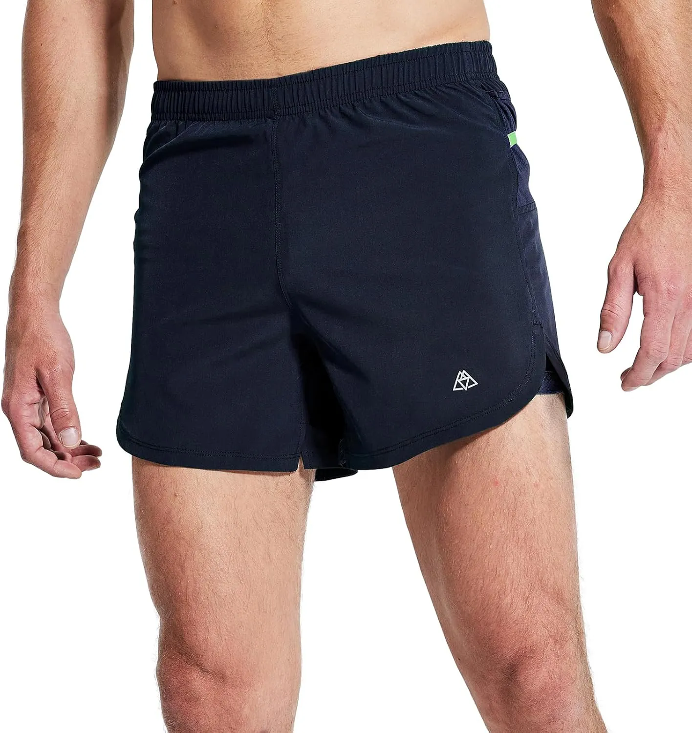 Haimont Men’s 5 Inch Trail Running Shorts with Liner 2 in 1 Quick Dry Athletic Shorts with Pockets, Moisture Wicking