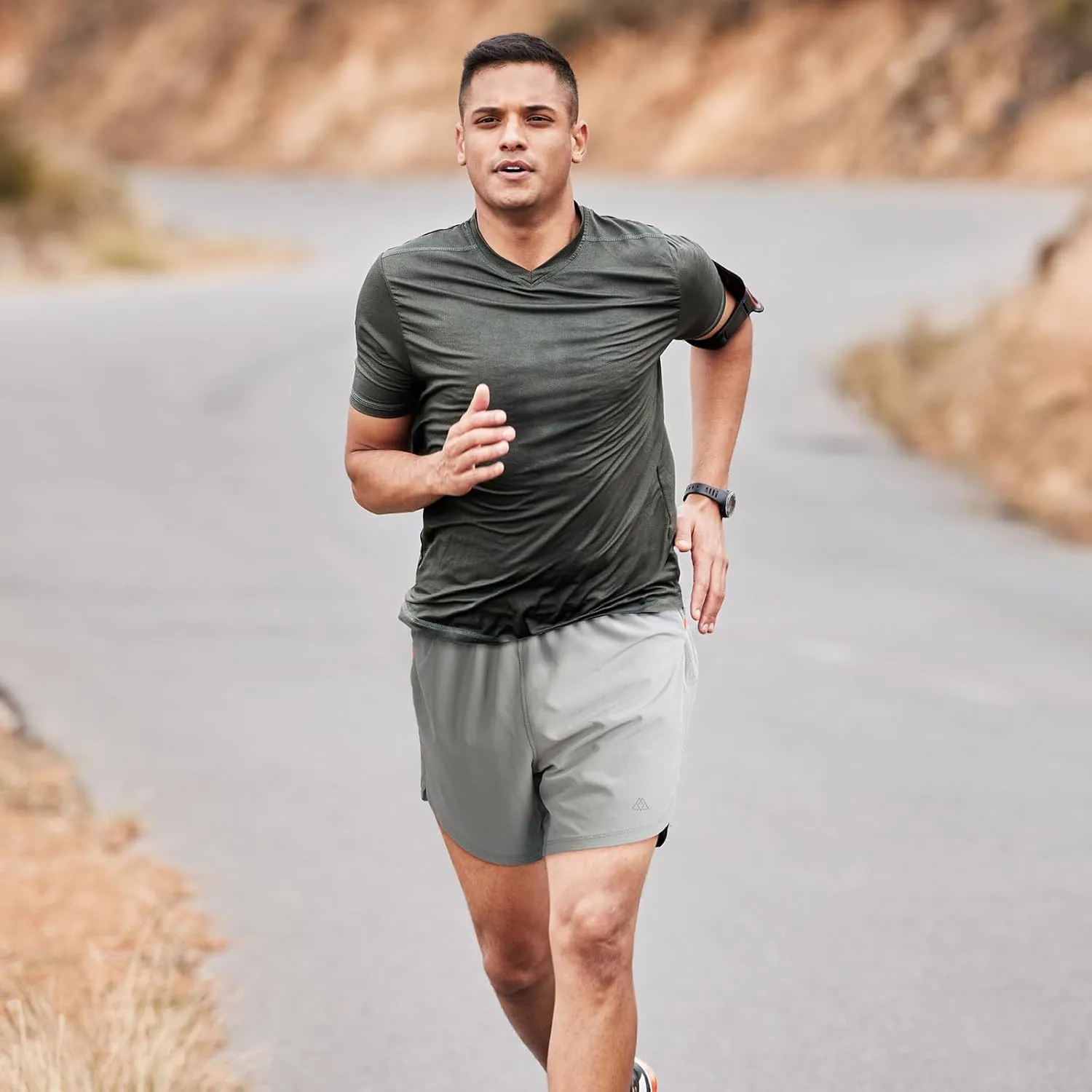 Haimont Men’s 5 Inch Trail Running Shorts with Liner 2 in 1 Quick Dry Athletic Shorts with Pockets, Moisture Wicking