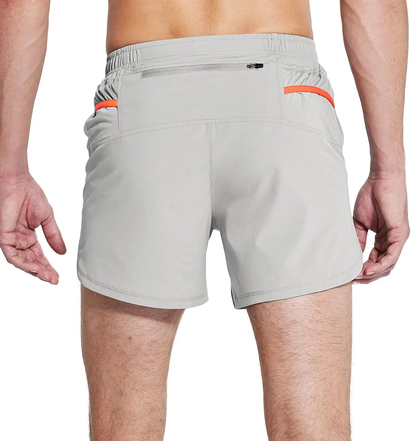 Haimont Men’s 5 Inch Trail Running Shorts with Liner 2 in 1 Quick Dry Athletic Shorts with Pockets, Moisture Wicking