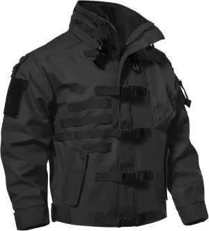 Hakjay Men's Military Jacket Outdoor Tactical Waterproof Jacket Army Jackets for Men with 9 Multi-Pockets Outwear Coat
