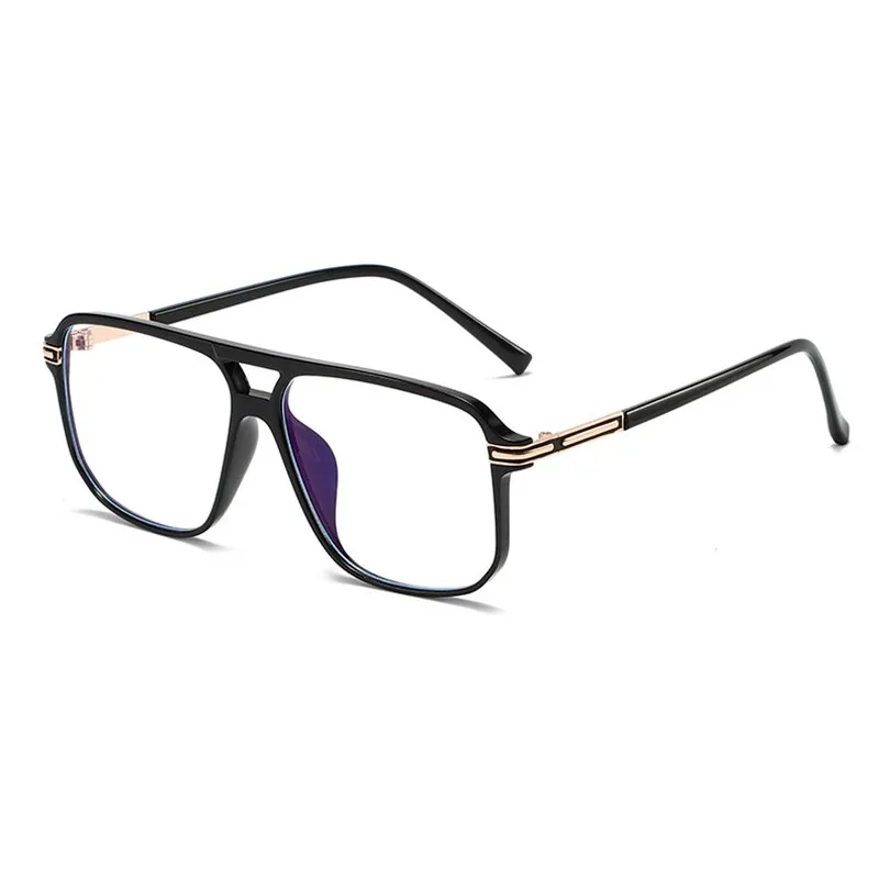 Handoer Unisex Full Rim Round Square Double Bridge Tr 90 Eyeglasses 260