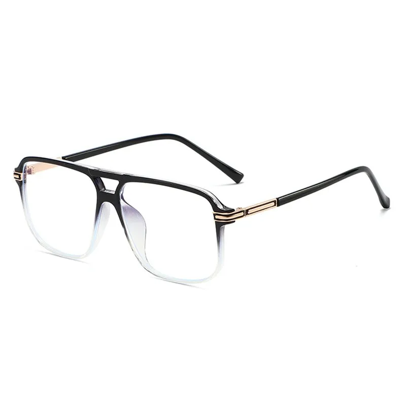 Handoer Unisex Full Rim Round Square Double Bridge Tr 90 Eyeglasses 260