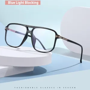 Handoer Unisex Full Rim Round Square Double Bridge Tr 90 Eyeglasses 260