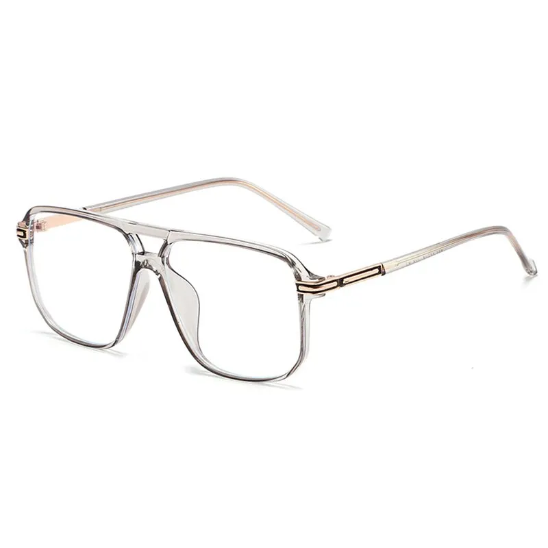 Handoer Unisex Full Rim Round Square Double Bridge Tr 90 Eyeglasses 260