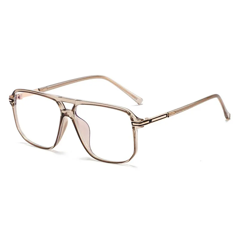 Handoer Unisex Full Rim Round Square Double Bridge Tr 90 Eyeglasses 260
