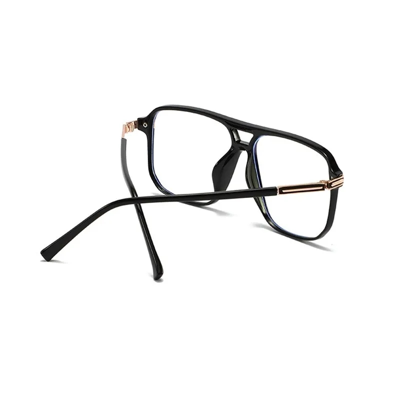 Handoer Unisex Full Rim Round Square Double Bridge Tr 90 Eyeglasses 260