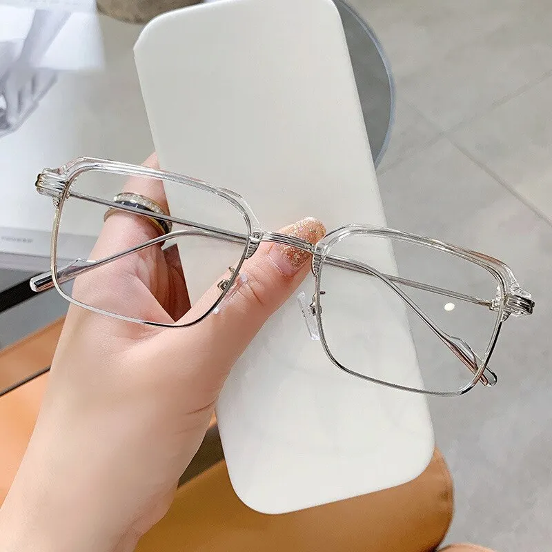 Handoer Unisex Full Rim Square Tr 90 Alloy Eyeglasses F21102