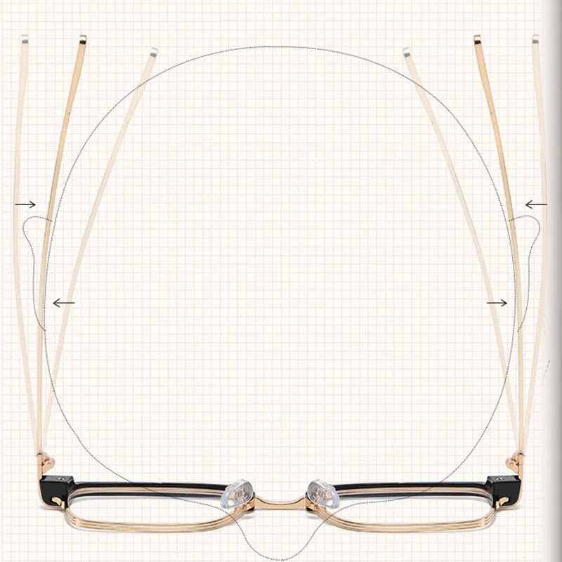 Handoer Unisex Full Rim Square Tr 90 Alloy Eyeglasses F21102
