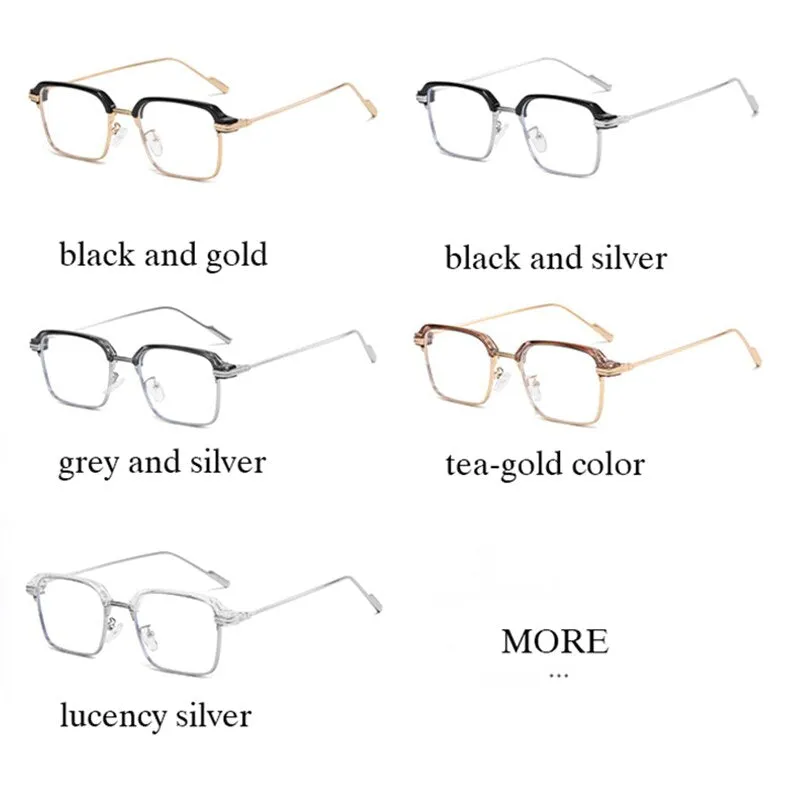 Handoer Unisex Full Rim Square Tr 90 Alloy Eyeglasses F21102