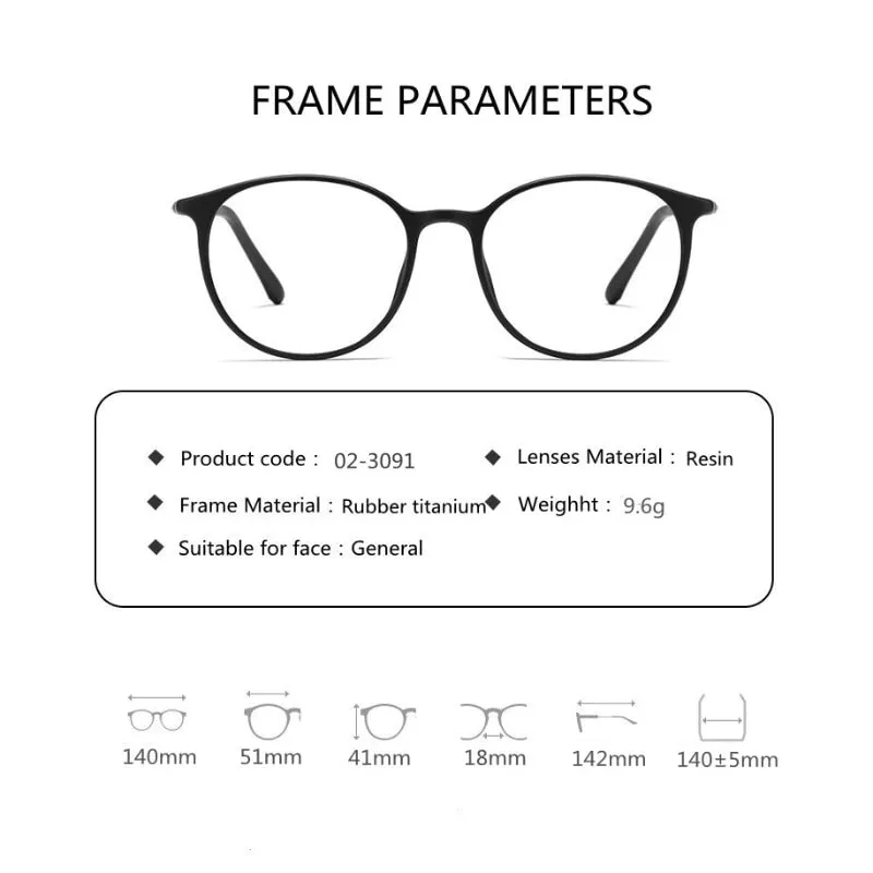 Handoer Unisex Full Rim Square Tr 90 Titanium Hyperopic Photochromic Reading Glasses  350 To  600 23091