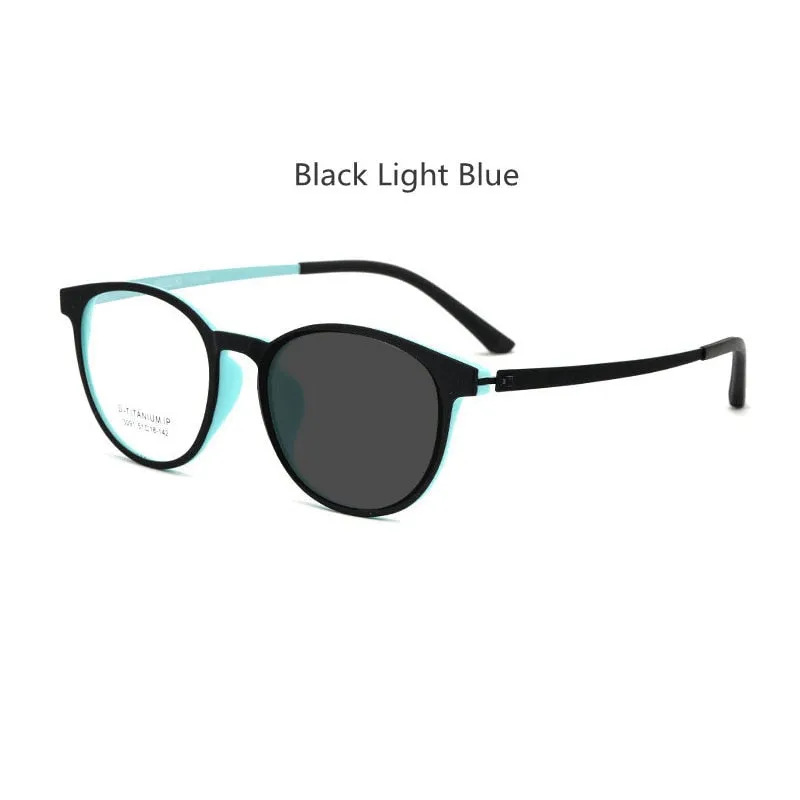 Handoer Unisex Full Rim Square Tr 90 Titanium Hyperopic Photochromic Reading Glasses  350 To  600 23091