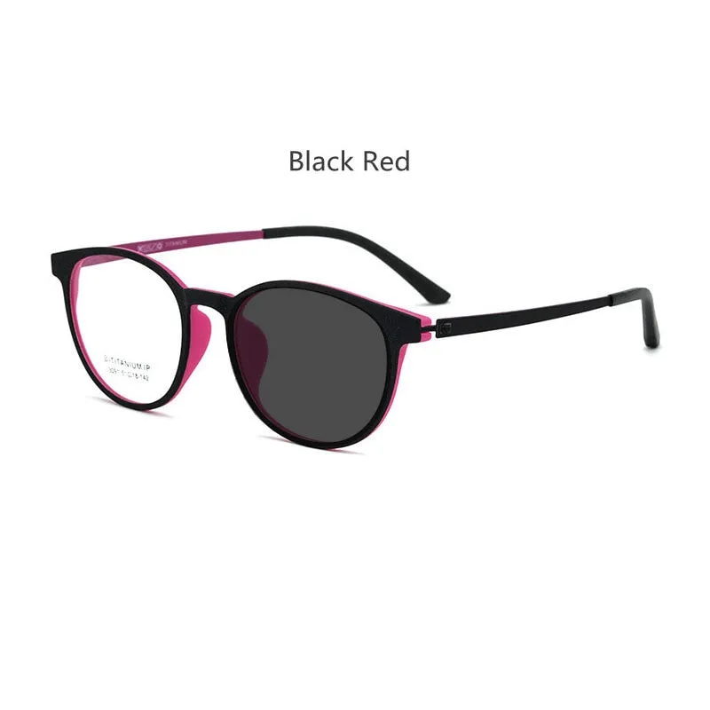 Handoer Unisex Full Rim Square Tr 90 Titanium Hyperopic Photochromic Reading Glasses  350 To  600 23091