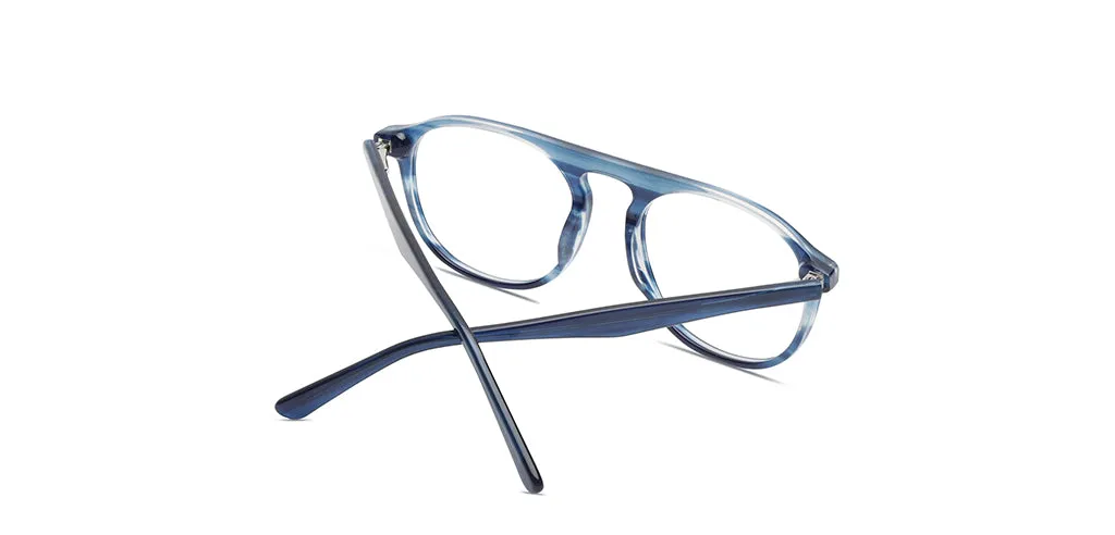 Happster Sun On Unisex Eyeglasses Full_frame Pilot Large 52 Acetate SM SW2323