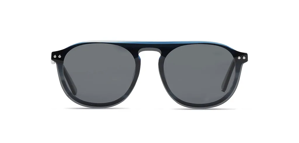 Happster Sun On Unisex Eyeglasses Full_frame Pilot Large 52 Acetate SM SW2323