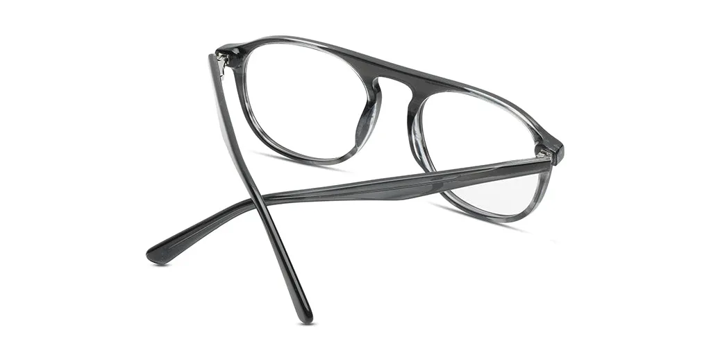 Happster Sun On Unisex Eyeglasses Full_frame Pilot Large 52 Acetate SM SW2323