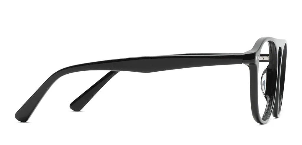Happster Sun On Unisex Eyeglasses Full_frame Pilot Large 52 Acetate SM SW2323