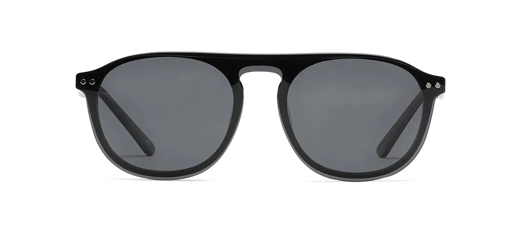 Happster Sun On Unisex Eyeglasses Full_frame Pilot Large 52 Acetate SM SW2323